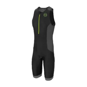 Zone 3 Aquaflo Plus Sleeveless Men's Triathlon Suit (Black/Neon Green)