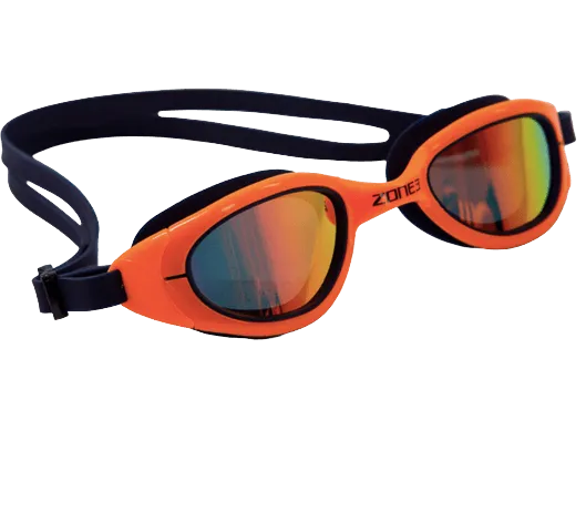 Zone 3 Attack Swimming Googles (Navy/Neon Orange)