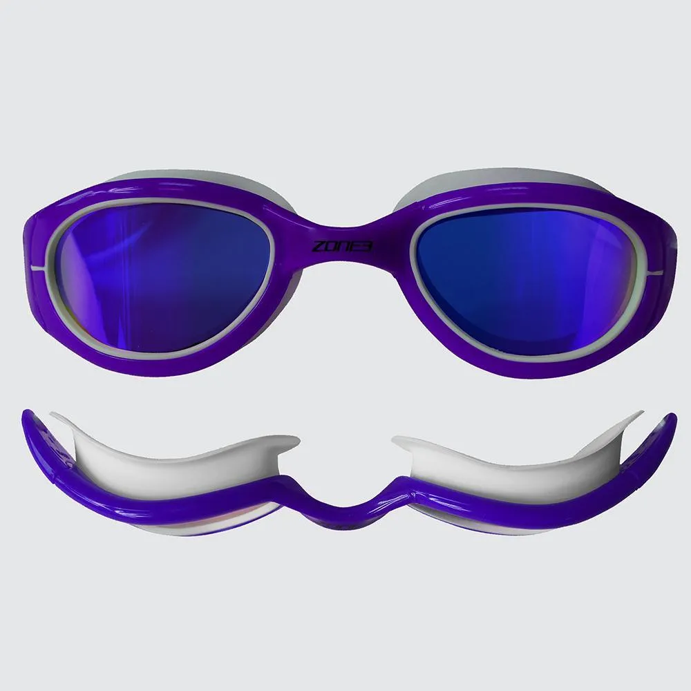 Zone 3 Attack Swimming Googles (Purple/White)